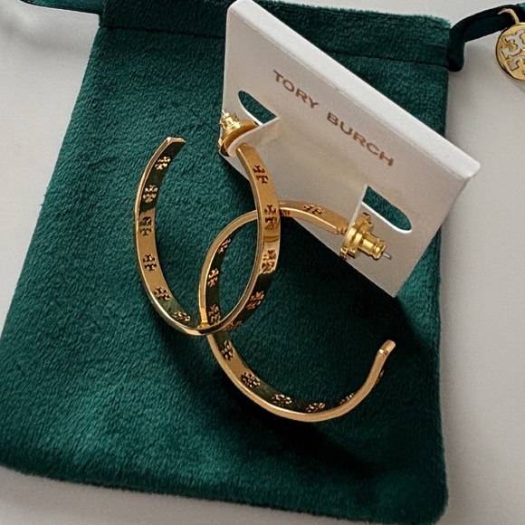 Tory Burch Hoop Earrings - Picture 1 of 8